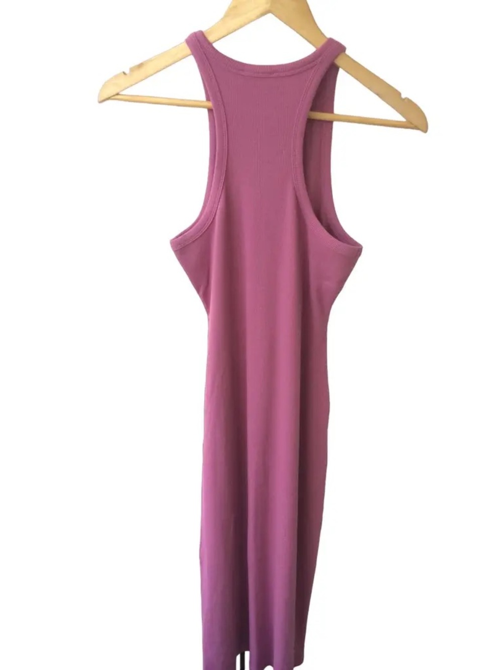 Sezane Elona Midi Dress in Magenta Organic Cotton Sz XS - Picture 4 of 11